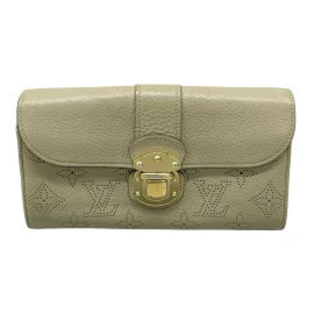 LOUIS VUITTON Portefeuille Iris Long Wallet Taupe Gray